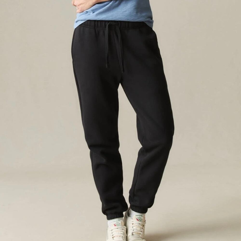 American Giant Classic Sweat Pant Jogger Women's Large Black 100% Cotton USA